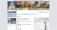 Desktop Screenshot of fatimaiszuzanya.hu